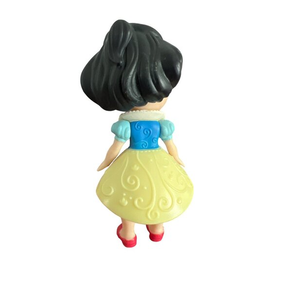 Disney Princess Snow White Mini Figure Poseable Doll Gold Glitter Dress Crown - Picture 4 of 5
